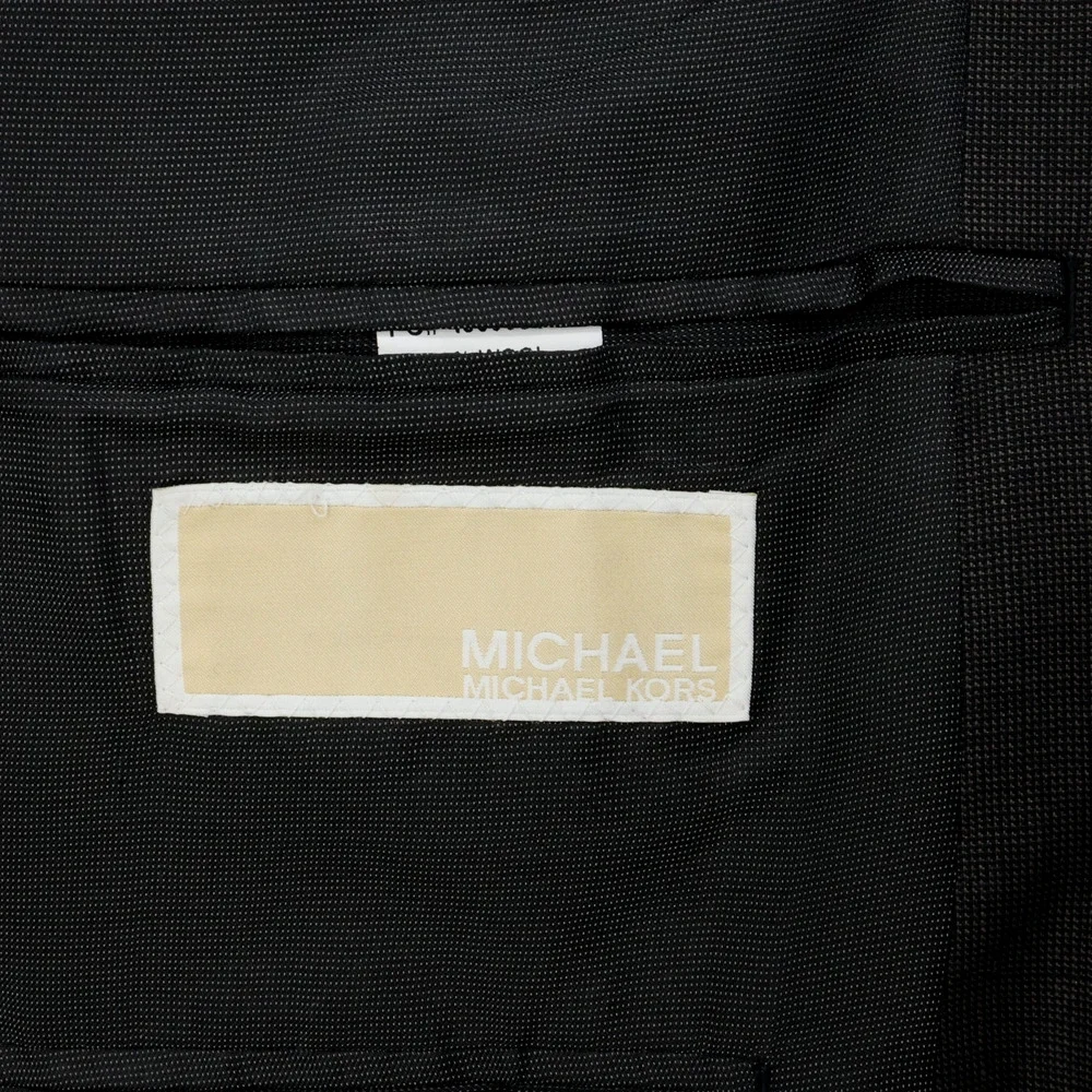 Michael Kors Sport Coat Mens 44R Dark Gray Wool Lined Blazer Jacket Preppy